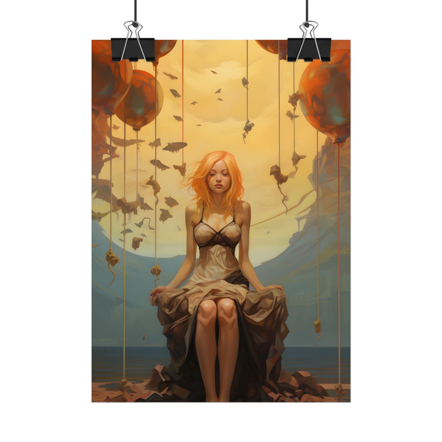 Leg Study in Natural Light: Dark Art Photography - Poster