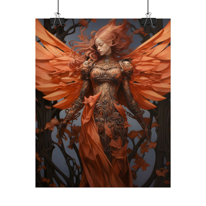 Songbird Guardian: Vibrant Nature Digital Artwork - Poster
