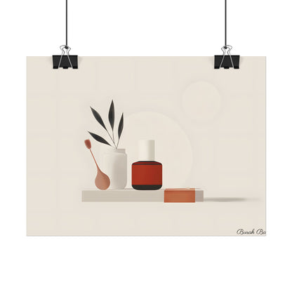 Minimalist Electronic Device: Bold Modern Art Illustration - Poster