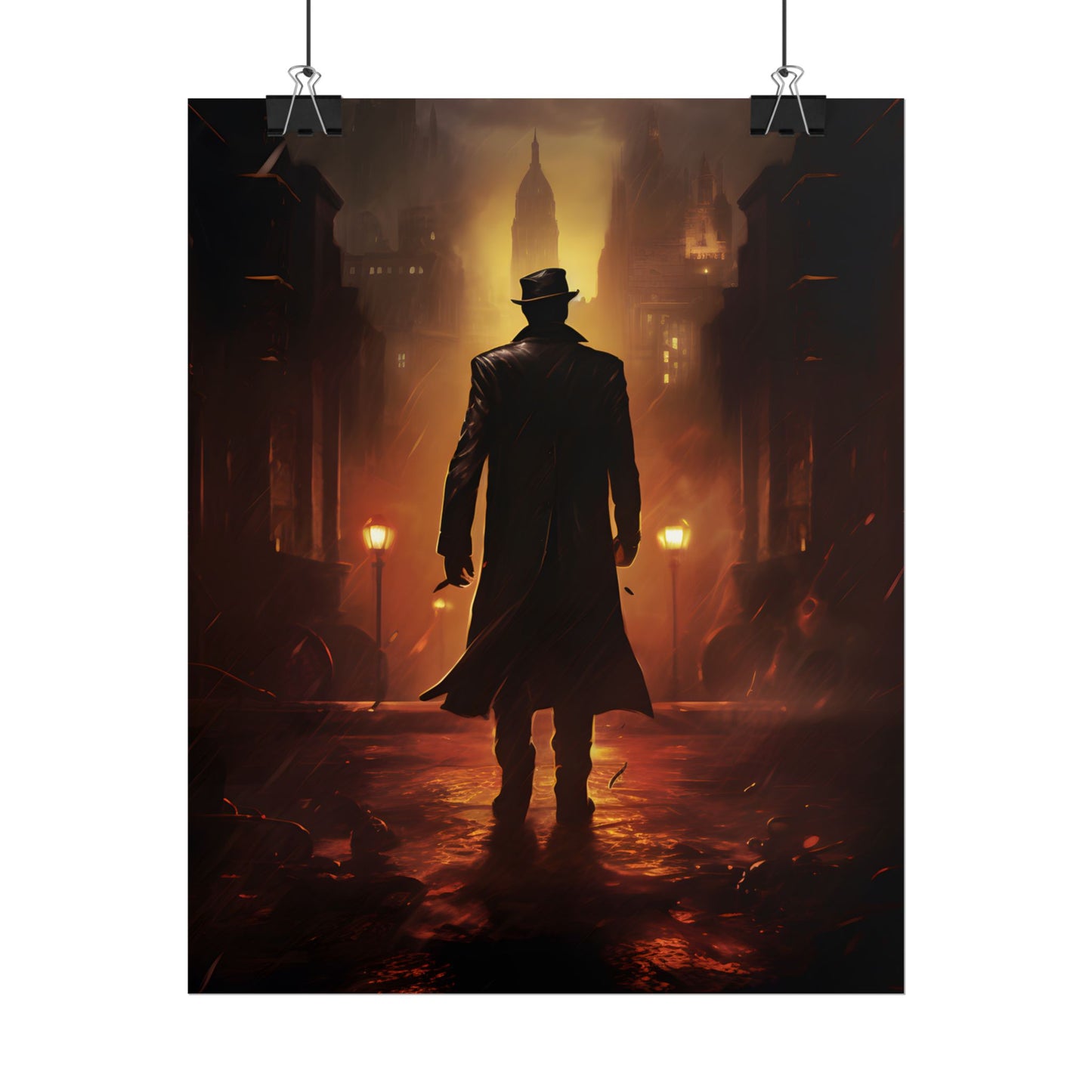 Urban Fantasy Detective: Mystery Graphic Novel Artwork - Poster