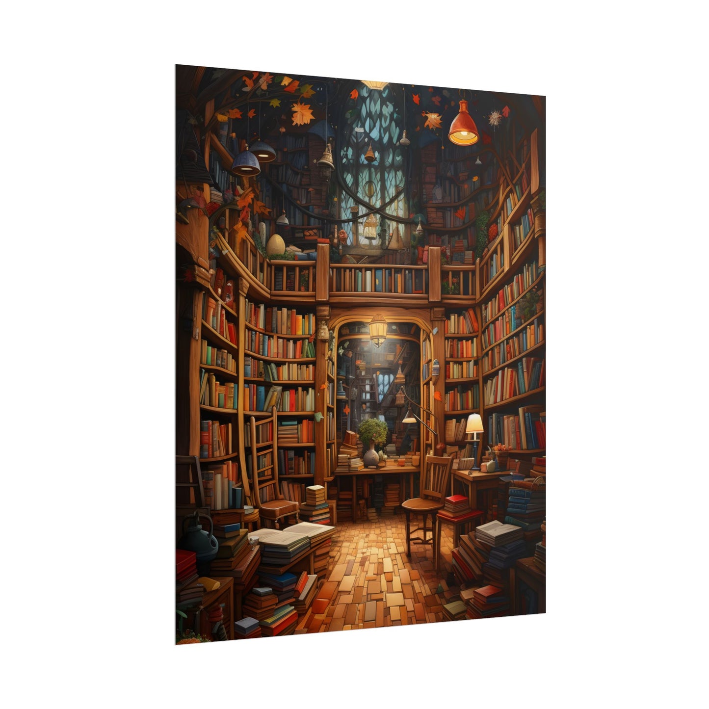 Charming Magical Bookshop: Cozy Book Lover's Paradise - Poster