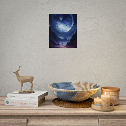 Cosmic Encounter: Black Hole Space Art - Poster