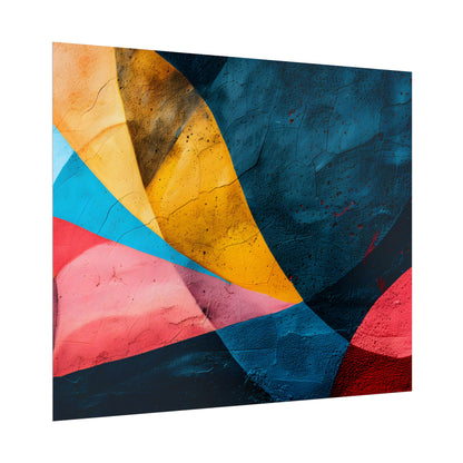 Vibrant Abstract Textured Design: Colorful Artwork - Poster