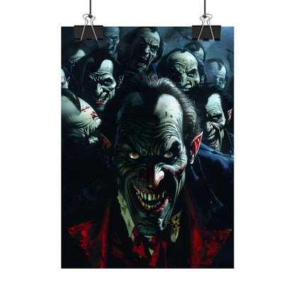 Mischievous Vampires: Gothic Group Artwork - Poster