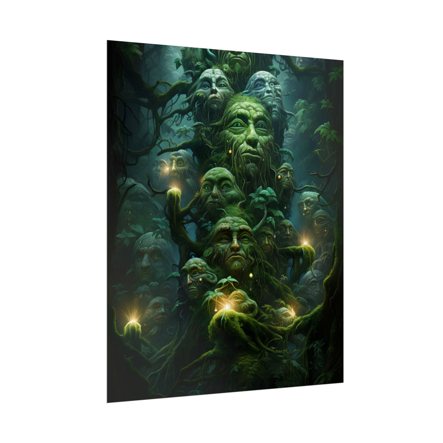 Mystical Ancient Forest Guardians: Natural Artwork - Poster