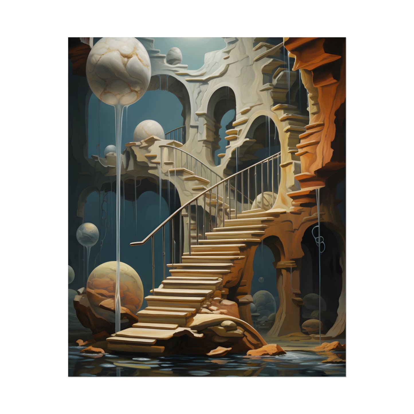 Person in Urban Oasis: Outdoors Artwork - Poster