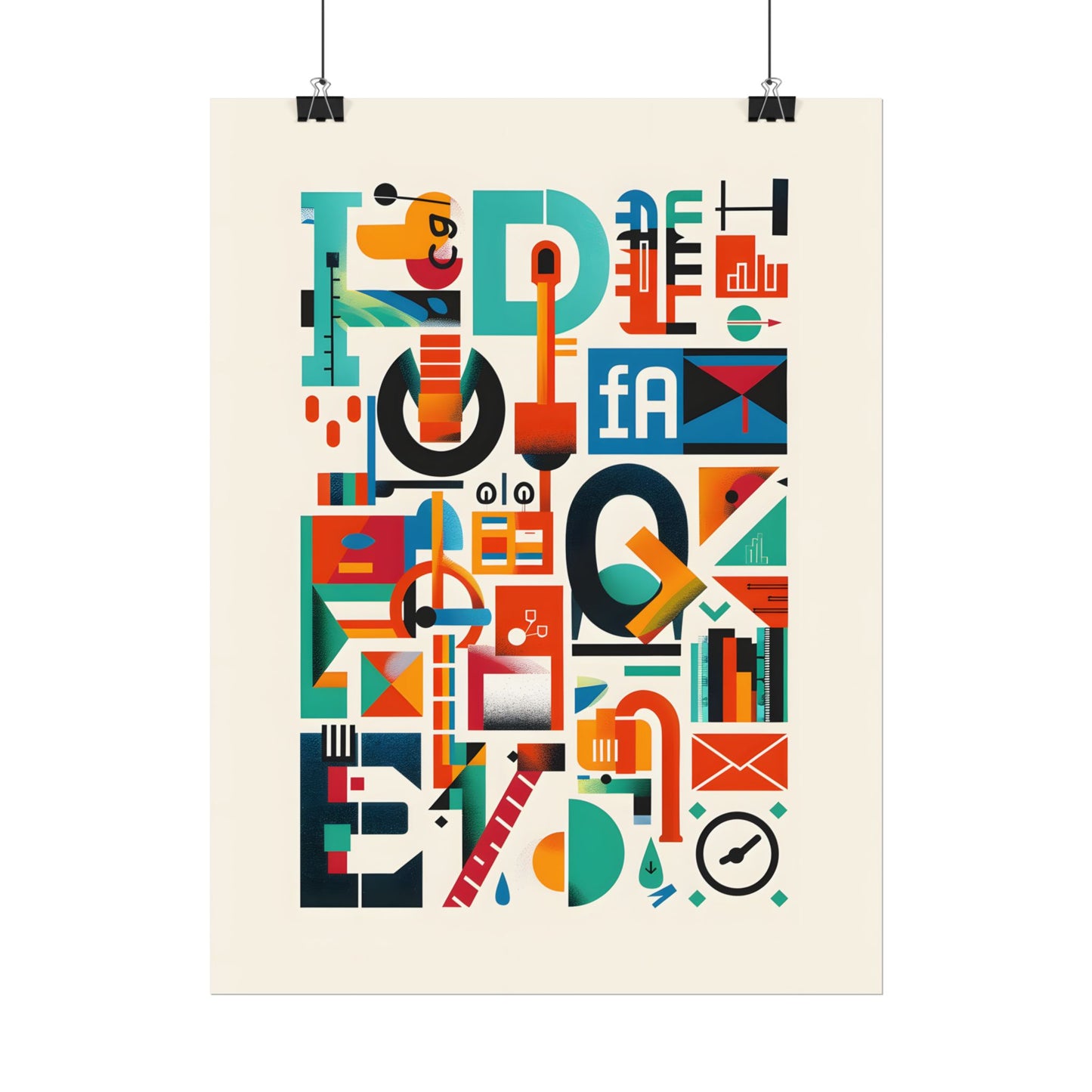 Colorful Infographic: Statistics Explained with Letter L - Poster