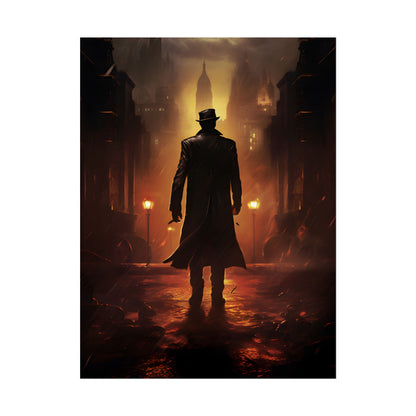 Urban Fantasy Detective: Mystery Graphic Novel Artwork - Poster