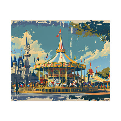 Vintage Disney Nostalgia: Retro Attraction Poster Art - Poster