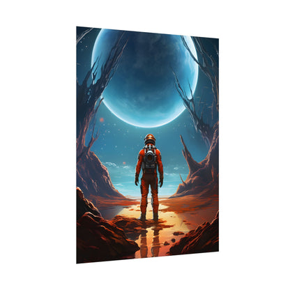 Futuristic Wilderness Explorer - Poster