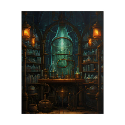 Mysterious Lab Test: Scientific Experiment in Progress - Poster