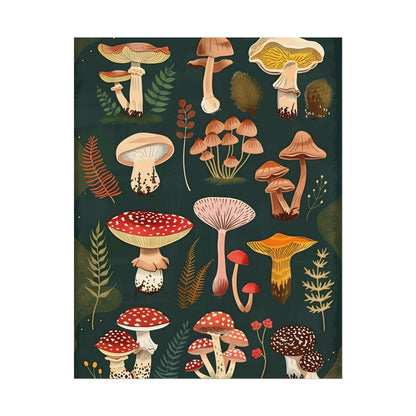 Vibrant Mushroom Poster: 2024 Batch - Poster