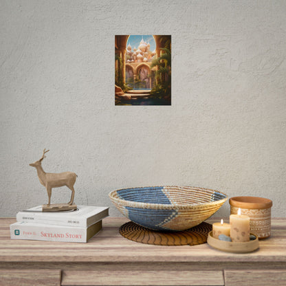 Mythical Desert Oasis: Arabian Nights Inspired Artwork - Poster