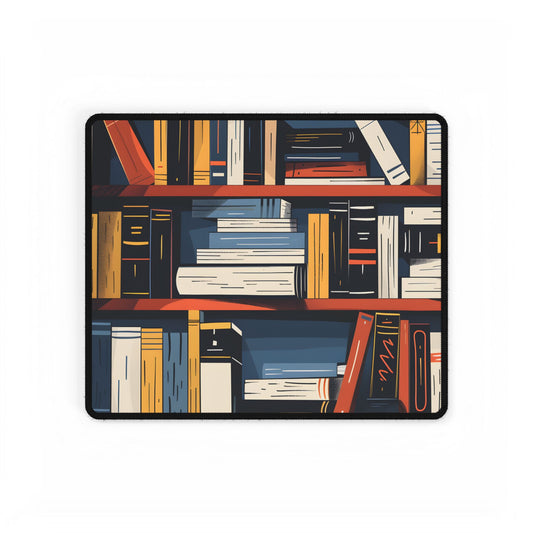 Custom Book Stack: Aesthetic Literary Artwork - Desk Mat