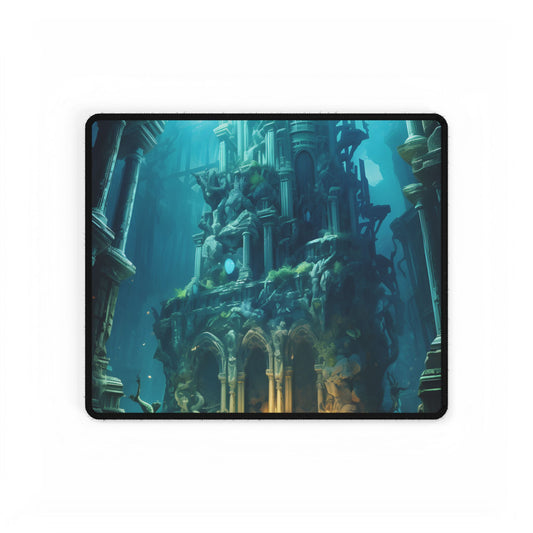 Mysterious Hidden Underwater City: Ancient Civilization Submerged - Desk Mat