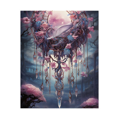 Surreal Landscape: Serene Tree in Vast Sky - Poster