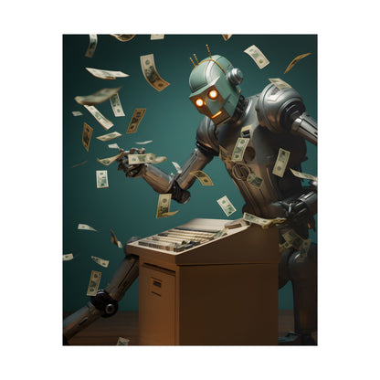 Robotic Art Heist: Modern Masterpieces Meet Metal Minds - Poster