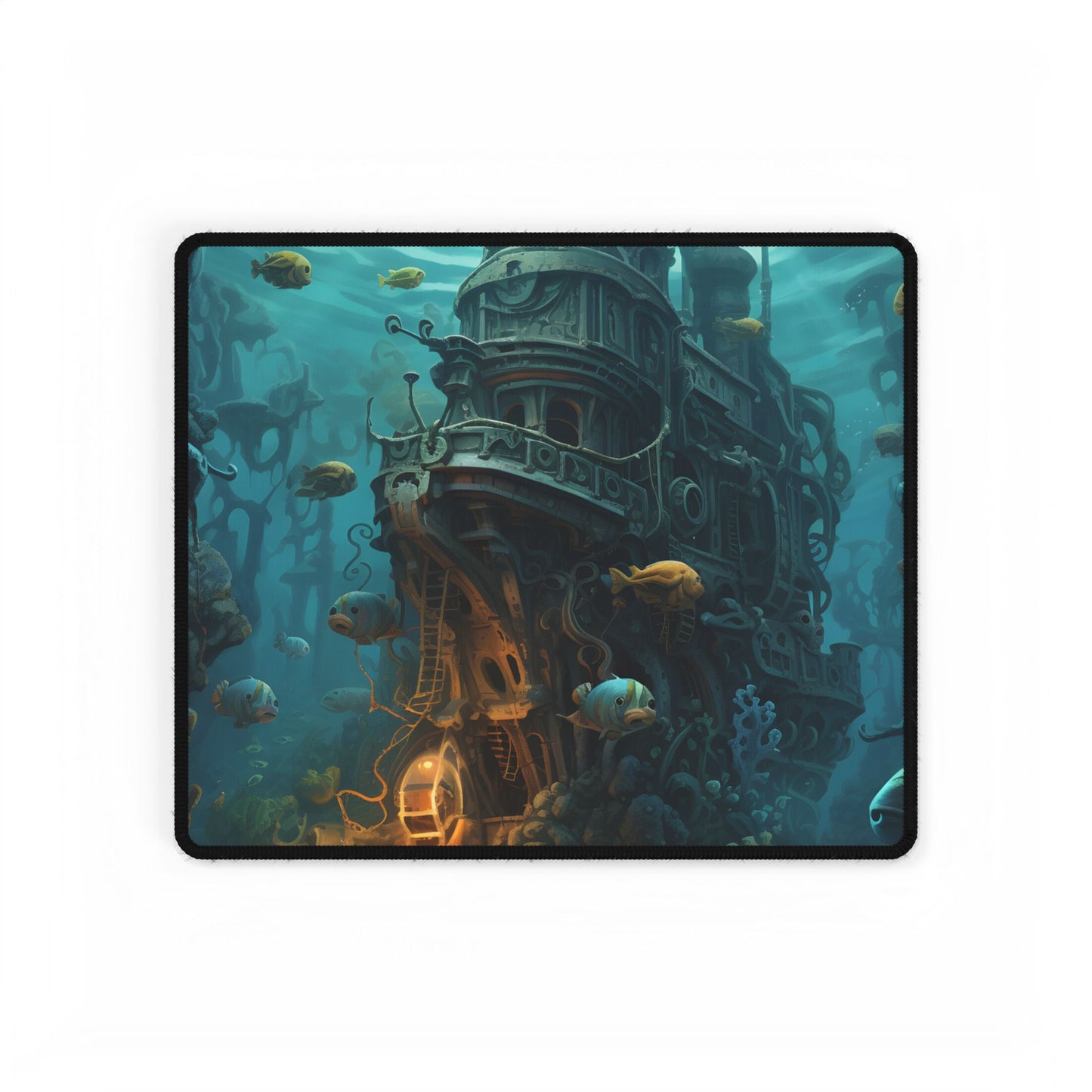 Steampunk Underwater Adventure: Captain Nemos Quest - Desk Mat