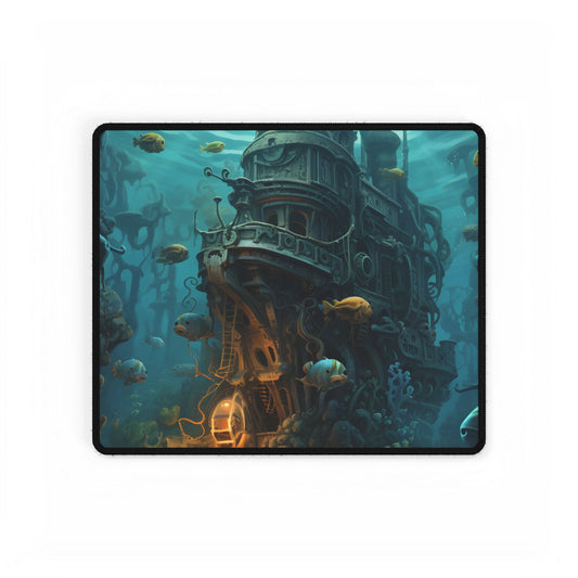 Steampunk Underwater Adventure: Captain Nemos Quest - Desk Mat