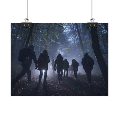 Mysterious Forest Adventure: Exploring with Courage - Poster