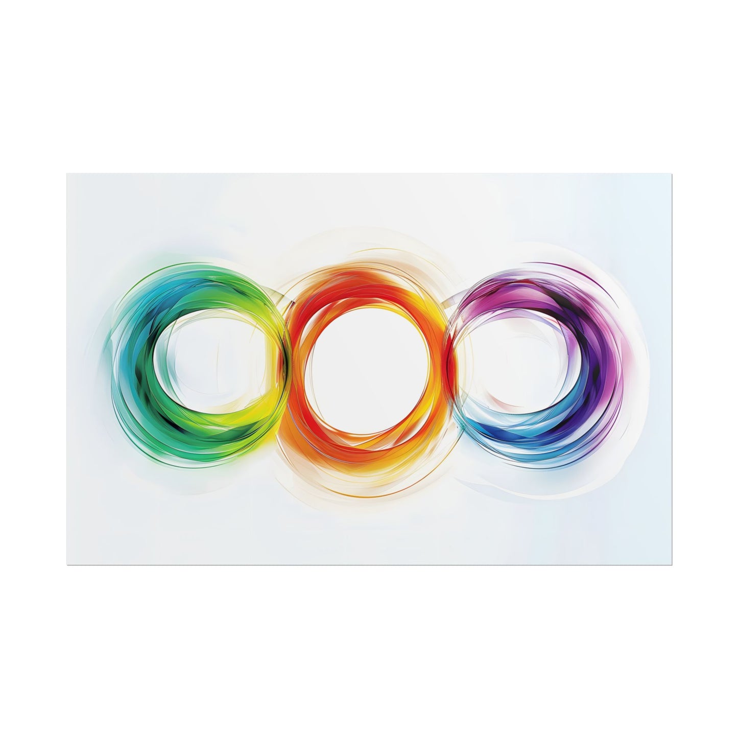 Colorful Swirls: Graphic Art Design - Poster