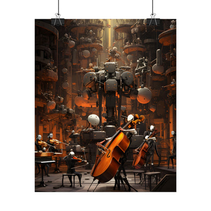 6 Sentient Robot Musicians: A Symphony of Artistic Expression - Poster