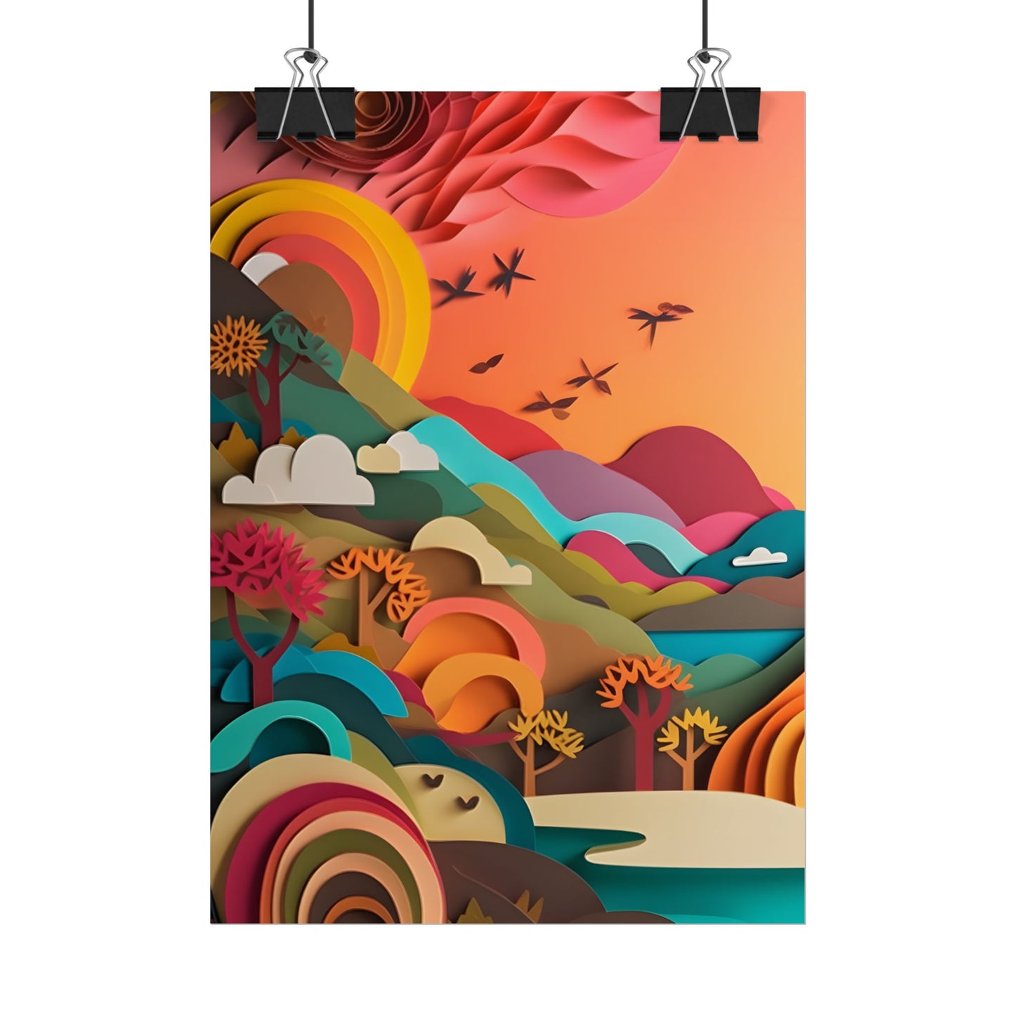 European Quilled Artwork: A Masterpiece of Paper Intricacy - Poster