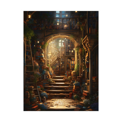 Magical Bookshop: Cozy Artwork of a Charming Bookshop - Poster