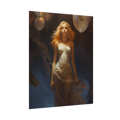 Candid Moment: Person in Nature, Lost in Thought - Poster