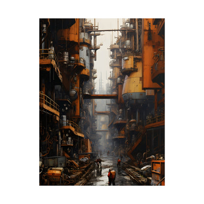 Steampunk Apocalypse: Post-Apocalyptic Cityscape - Poster