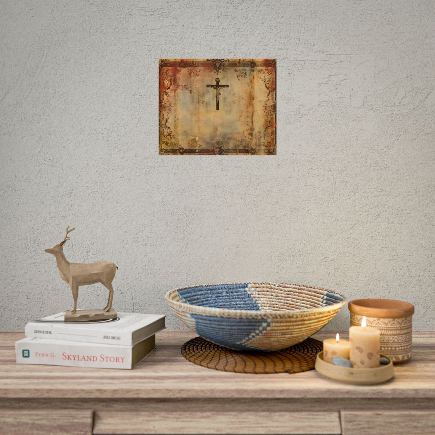 Vintage Biblical Art Print: A Historical Scene - Poster