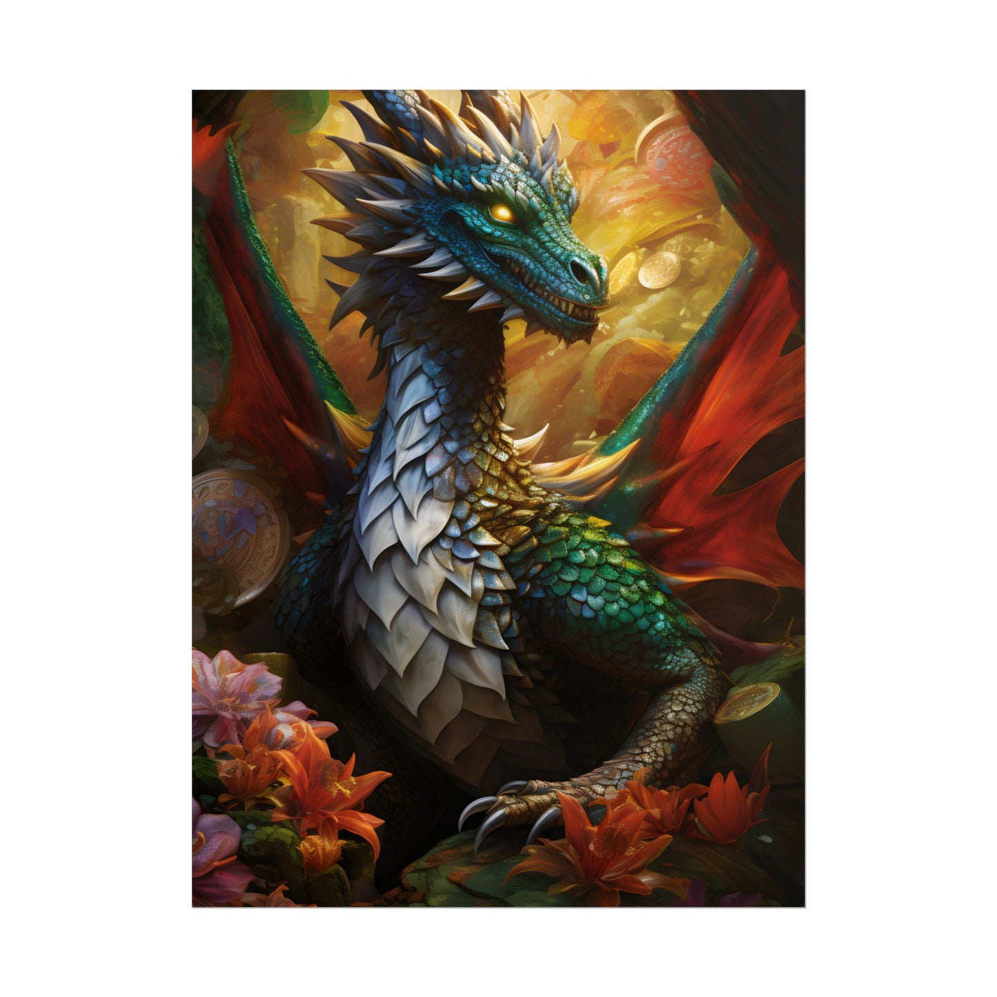 Epic Fantasy Dragon: Ancient Guardian of Wonder - Poster