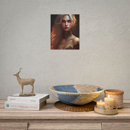 Blonde Beauty: Artistic Portrait of a Woman - Poster