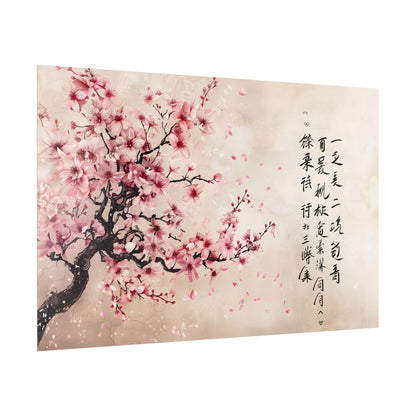 Elegant Cherry Blossom: Japanese Art Photography - Poster