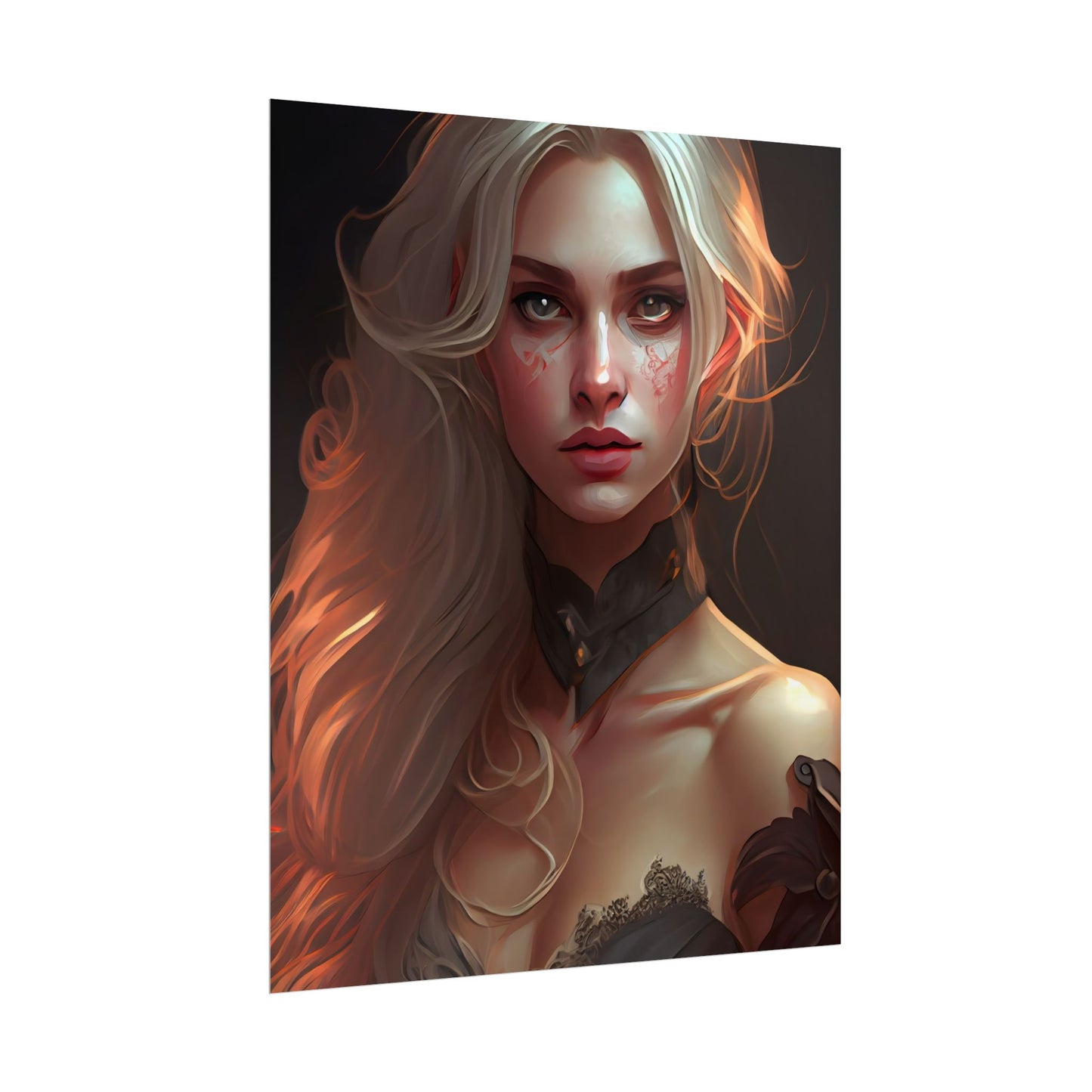 Blonde Beauty: Artistic Portrait of a Woman - Poster