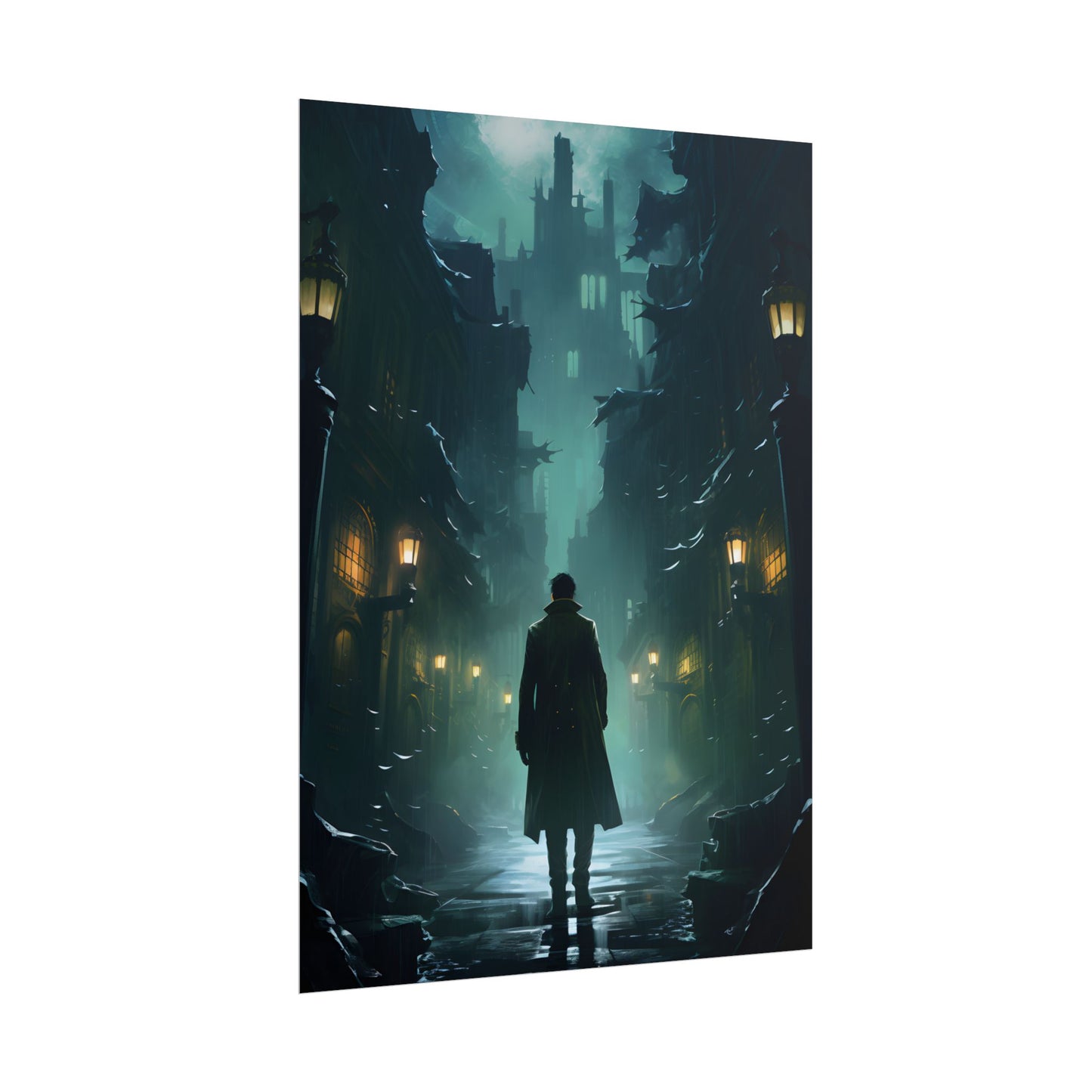 Urban Noir Detective: Mystery Solving Artwork - Poster