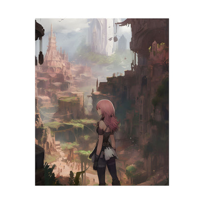 Birds in Flight: Anime-Style Avian Art - Poster