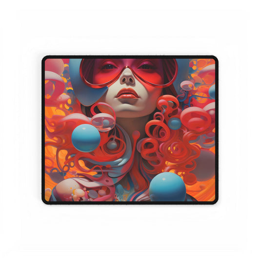 Cosmic Art: Modern Space Art Gallery - Desk Mat