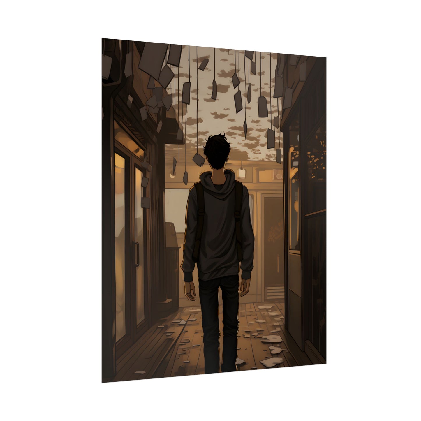 Candid Moment: A Person's Story in an Indoor Setting - Poster