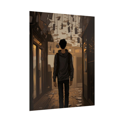 Candid Moment: A Person's Story in an Indoor Setting - Poster