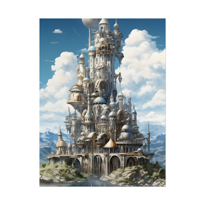 Floating City Columbia 6: Breathtaking Modern Cityscape - Poster