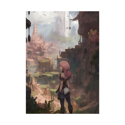 Birds in Flight: Anime-Style Avian Art - Poster