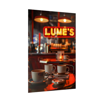 Retro Kitchen Diner: Vintage Artwork from Lukes - Poster