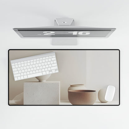 Minimalist Modern Geometry: Artwork Design Product - Desk Mat