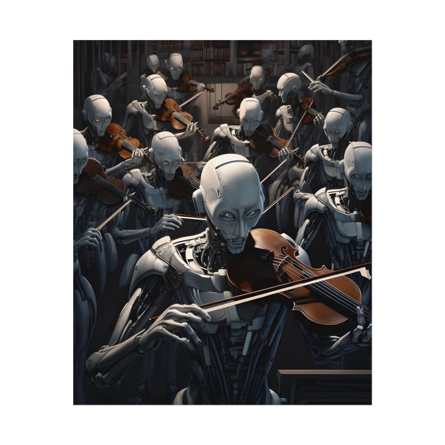 Sentient Robot Symphony: A Robot Orchestra - Poster