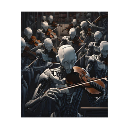 Sentient Robot Symphony: A Robot Orchestra - Poster