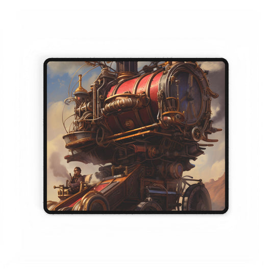 Steampunk Thrill: Airship Sky Race Adventure - Desk Mat