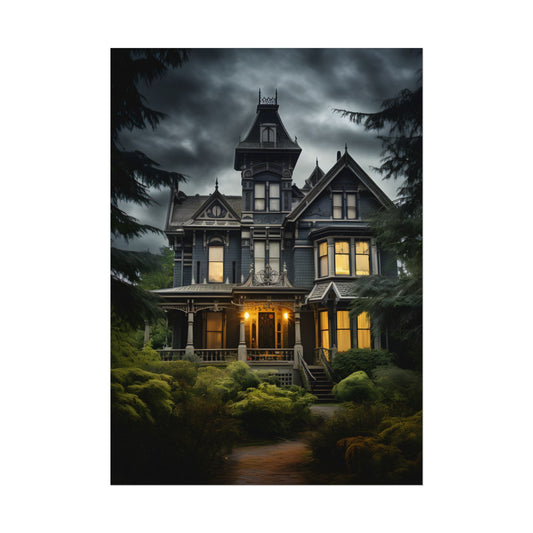 Eerie Shadows of a Haunted Victorian - Poster