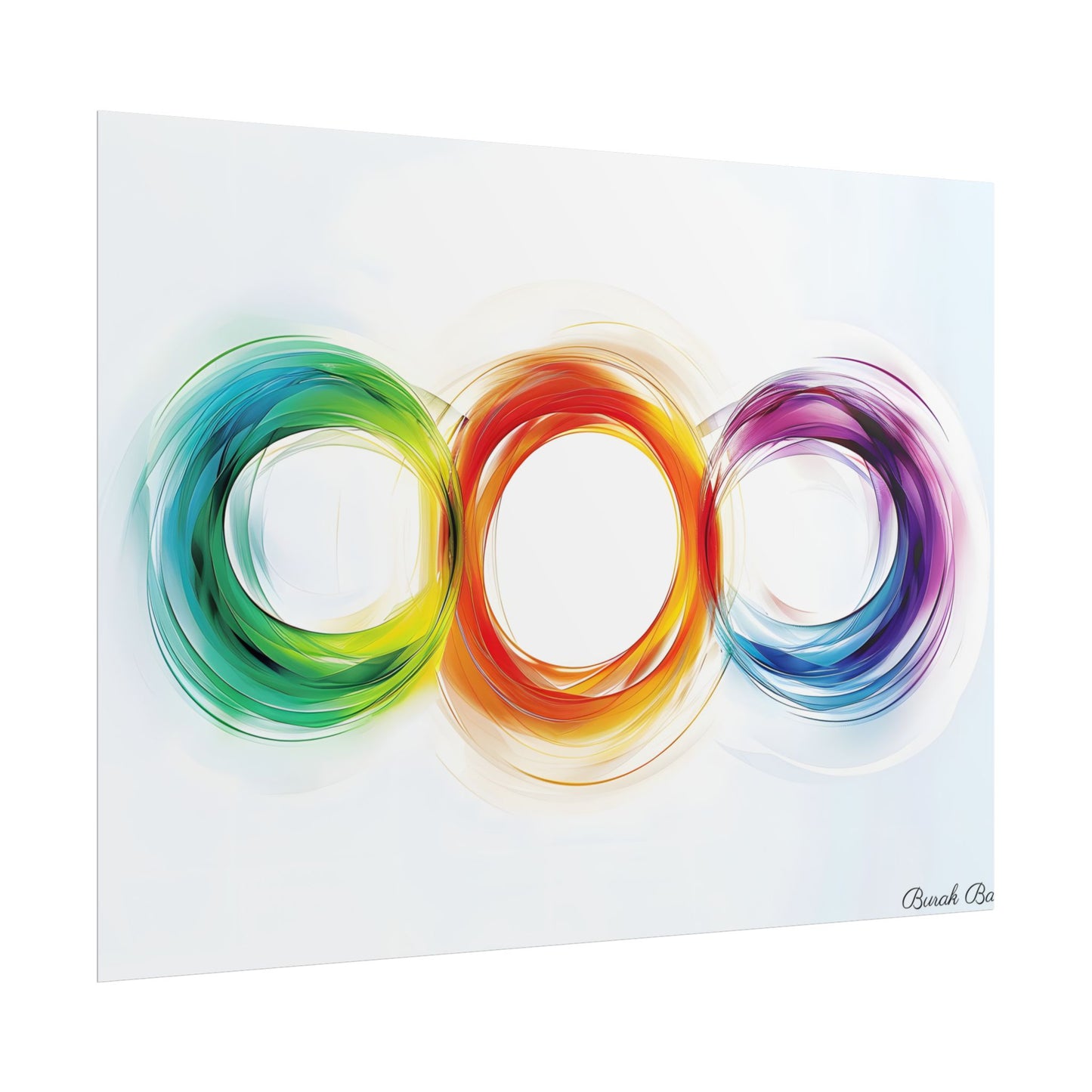 Colorful Swirls: Graphic Art Design - Poster