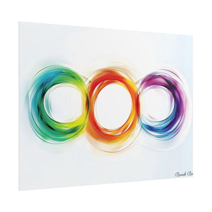 Colorful Swirls: Graphic Art Design - Poster